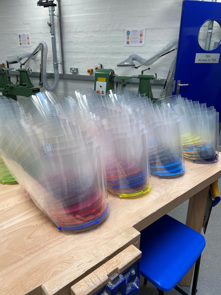 BanffAcademyBXA's tweet photo. *FACE SHIELDS-REQUEST FOR MATERIALS*
D&amp;T staff @BanffAcademyBXA are putting their facilities to good use. 100 shields were produced yesterday, staff would be most appreciative for donations of A3 laminating pouches (min. 200 microns thick) or clear acrylic/acetate/PVC equivalents https://t.co/RbdBqurNAn