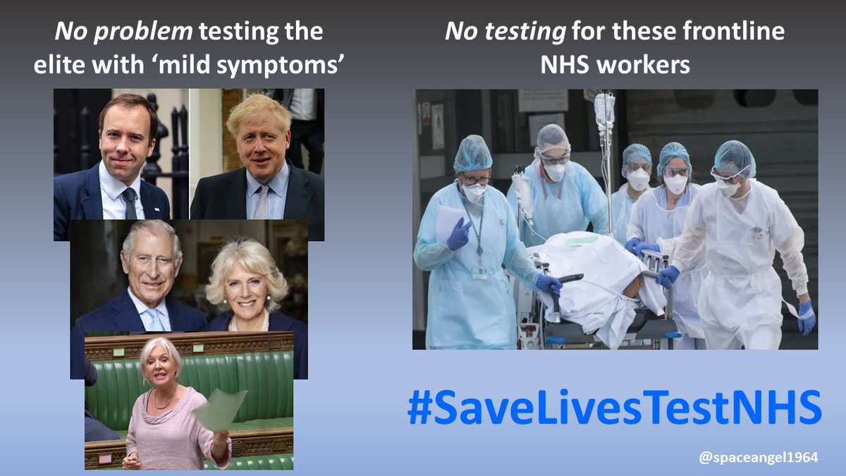 We're really not all in this together...
#SaveLivesTestNHS