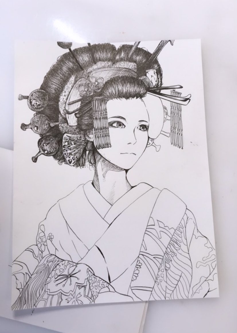 強く 気高く イラスト 絵描きさんと繋がりたい 花魁 杏の漫画