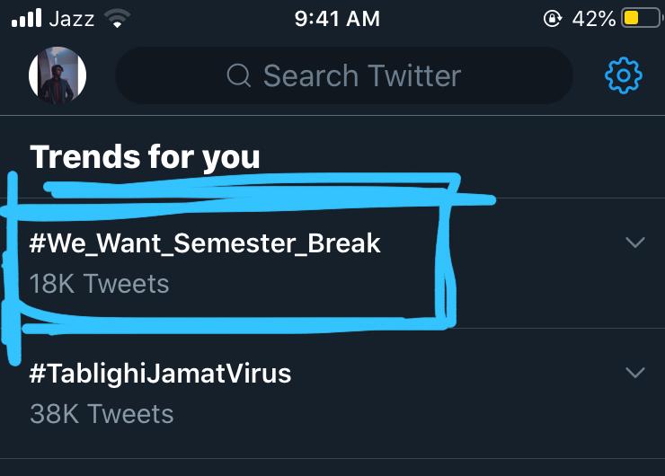 abcd1233333333's tweet photo. Koi sharam hoti 
Koi haya hoti 
Mgr tumhe @hecpkofficial kia pta kia hoti he
Ankhen kholo @ImranKhanPTI @Shafqat_Mahmood 
#We_Want_Semester_Break 
#SuspendOnlineClasses #FastiansDemandSemesterBreak 
#StopOnlineClasses https://t.co/4UBJLv18Sy