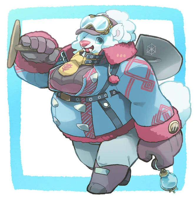 冬モフの描き納めじゃー 