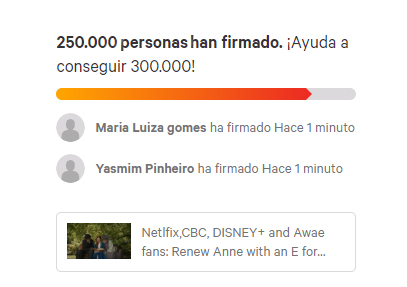 So there it is: TWO HUNDRED FIFTY THOUSAND SIGNATURES. 250K... WE - DID - IT.A quarter of a million. Watch out half a million, we're coming you. April 2, 2020.02:44 am. #renewannewithane