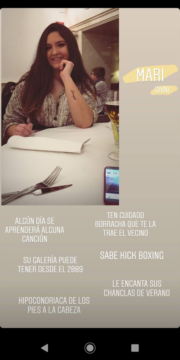 martaa_0's tweet photo. mi amigui se ha entretenido también en describirnos un poco https://t.co/hLlbniTtKk