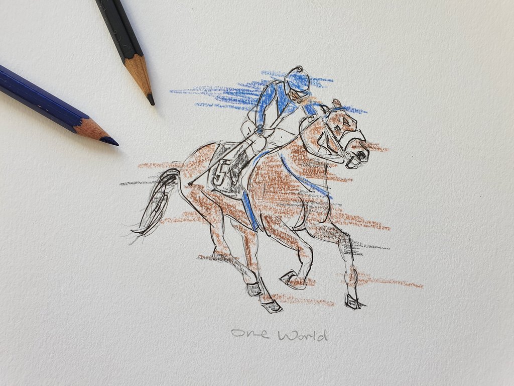 Another Group 1 champion while trying to get the creative juices flowing. Capturing the motion and emotions of One World. The now famous son of Captain Al has recently retired to Drakenstein Stud