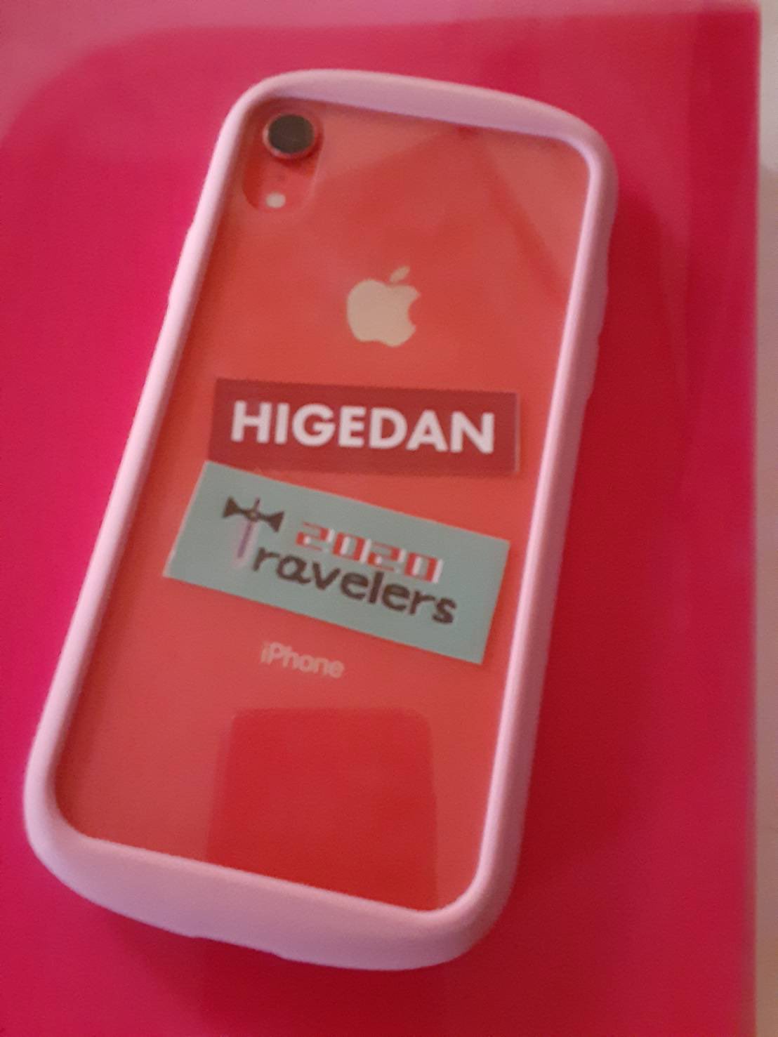 マ ホ 後ろが透明なスマホケース買ってきて髭男のステッカー入れた T Co Nsfsajhmxk Twitter