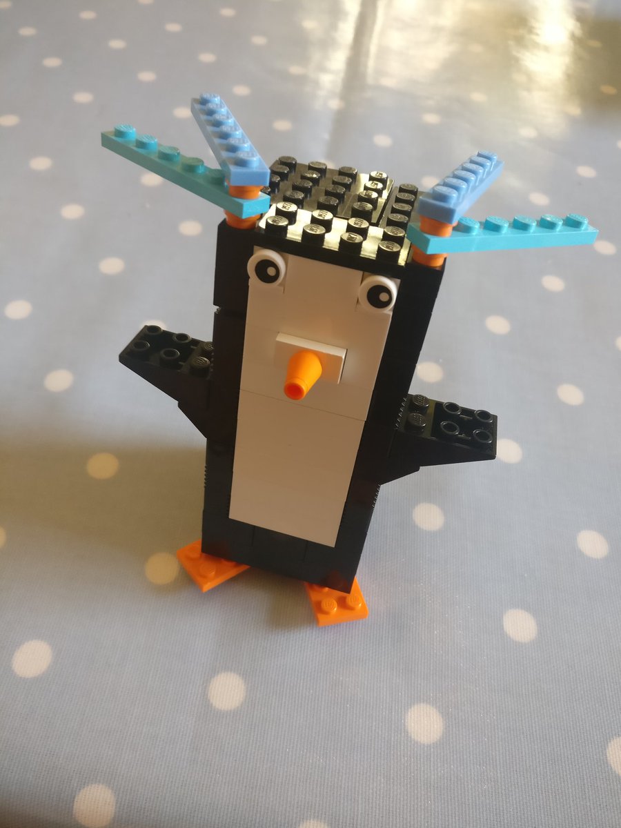 timbojust's tweet photo. @LEGO_Group Emily Age 9 has made a Rock hopper penguin 🐧 https://t.co/t6rtmyAkgk