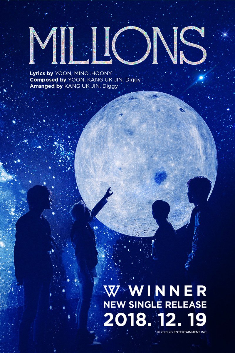 𝐆𝐑𝐎𝐔𝐏 WINNER - Millions December 2018