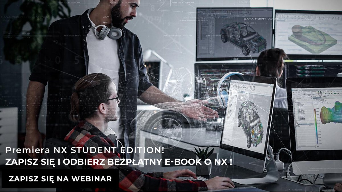 CAMdivision's tweet image. • NX Student Edition for everyone! - zapraszamy na webinar 07.04.2020
• Każdy uczestnik webinar otrzyma polski e-Book do NX!
• Pokażemy jak uzyskać bezpłatny dostęp do bazy samouczków!
• ...więcej na bit.ly/343HGww
#nxstudentedition #todaymeetstomorrow