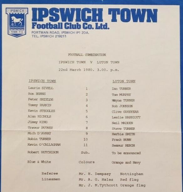 Kitman_Phil's tweet photo. Today's @LutonTown #TheyPlayedForDavidPleat Football Combination away trip to @IpswichTown 22nd March 1980 @SeamusHeath1 I see you're on here as #Seamur!! @rickyahill @MichaelSaxby2 #HerbieSmith #CliveGoodyear #FrankieBunn #WayneTurner #LesHarriott #RobJohnson https://t.co/PHveZsJuds