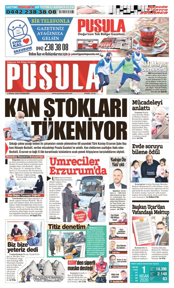 Başkanımız Hüseyin BOZHALİL, Pusula gazetesine evinden röportaj verdi. Erzurumda yaptığımız faaliyetler hakkında bilgi verdi. Kan stoklarının düşmesi sonucu halkımızı kan bağışlamaya davet etti. #kanverhayatkurtar <a href="/Kizilay/">Türk Kızılay</a> <a href="/dr_ialtan/">Dr. İbrahim ALTAN</a> <a href="/drkerem/">Kerem Kınık</a>