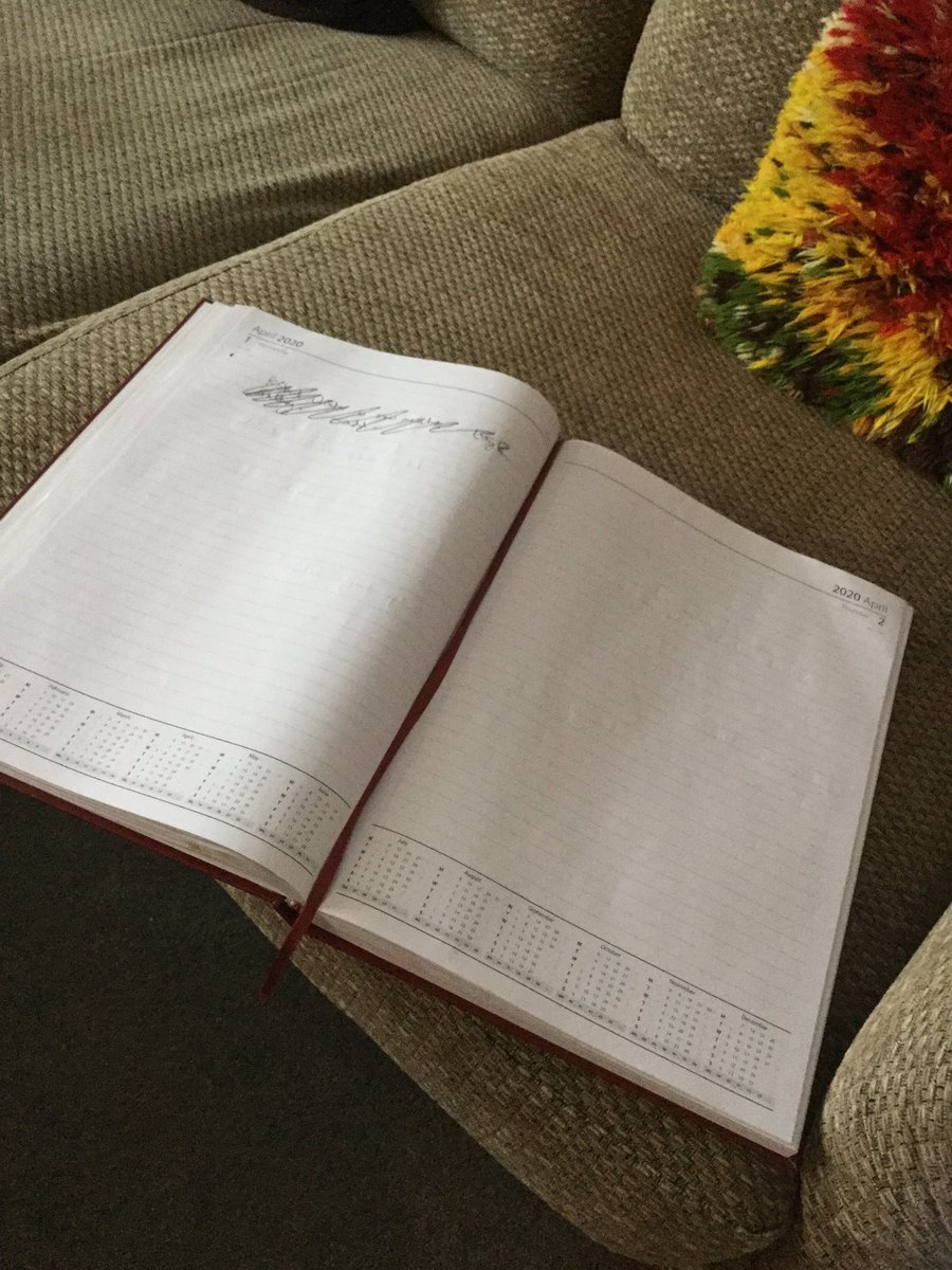 Guess it was the wrong year to buy a bigger diary than normal😞