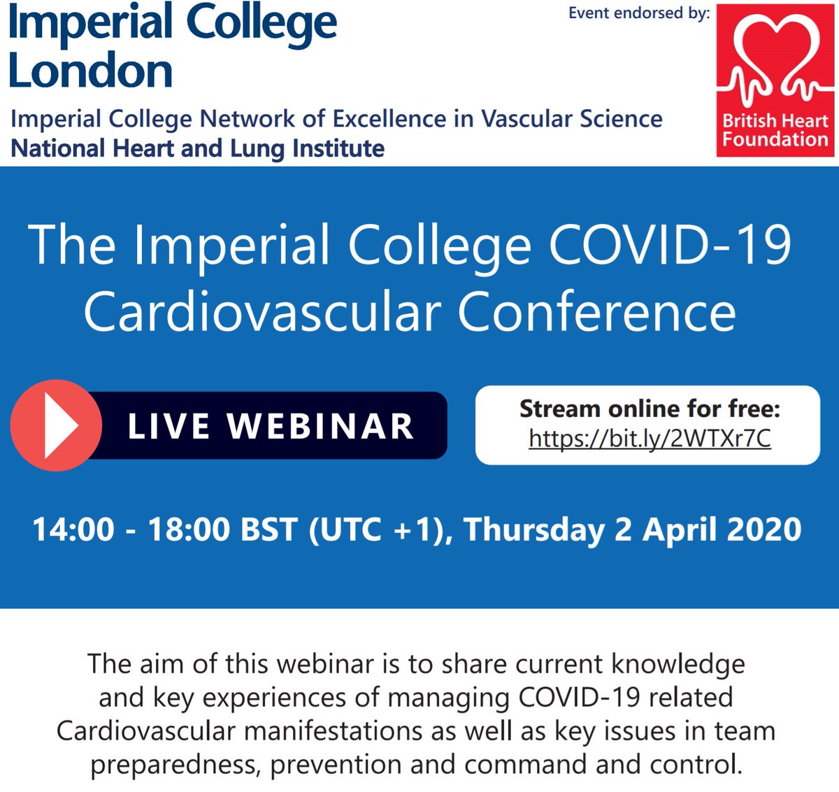If you are not up to your eyeballs in Covid today, I recommend this online seminar this afternoon: