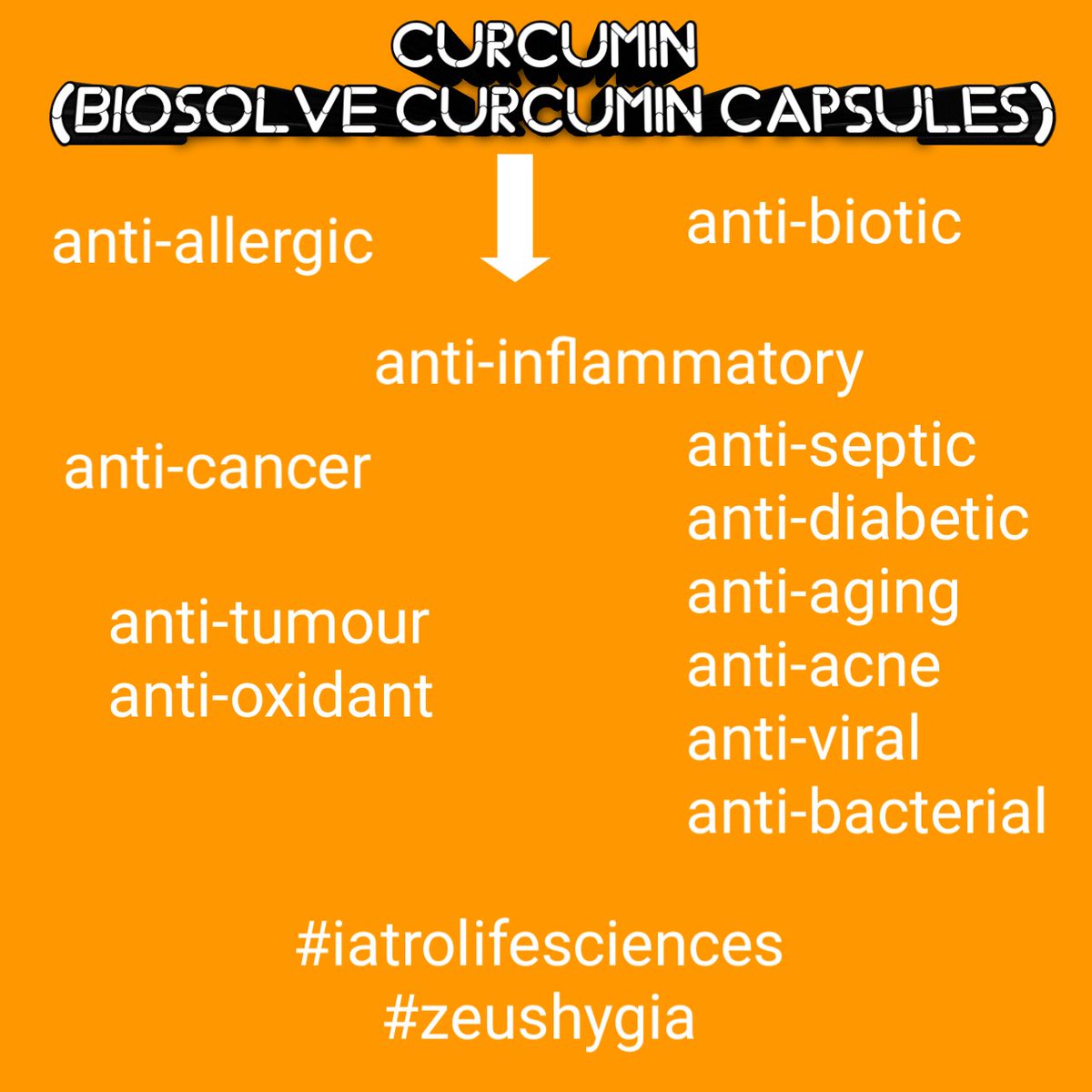 iatrolife's tweet photo. @iatrolife @ZeusHygia #biosolvecurcumincapsules are soluble #curucumin #vegcapsules
#turmericroot #turmericextract #turmericcapsules #turmericsupplements #curcumincapsules #curcuma #curcumalonga #antioxidant
Shop Biosolvecurcumin capsules@ amazon:
https://t.co/BrzcLriU4K https://t.co/deY5L7VF9e