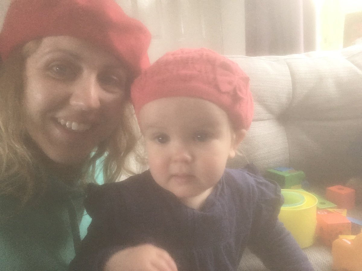 AlexandraKosylo's tweet photo. @BBC6Music and @laurenlaverne we are loving the #UKSingalong this morning, joining in to 6 musics choice in our raspberry berets. https://t.co/12UrbJ3bkl