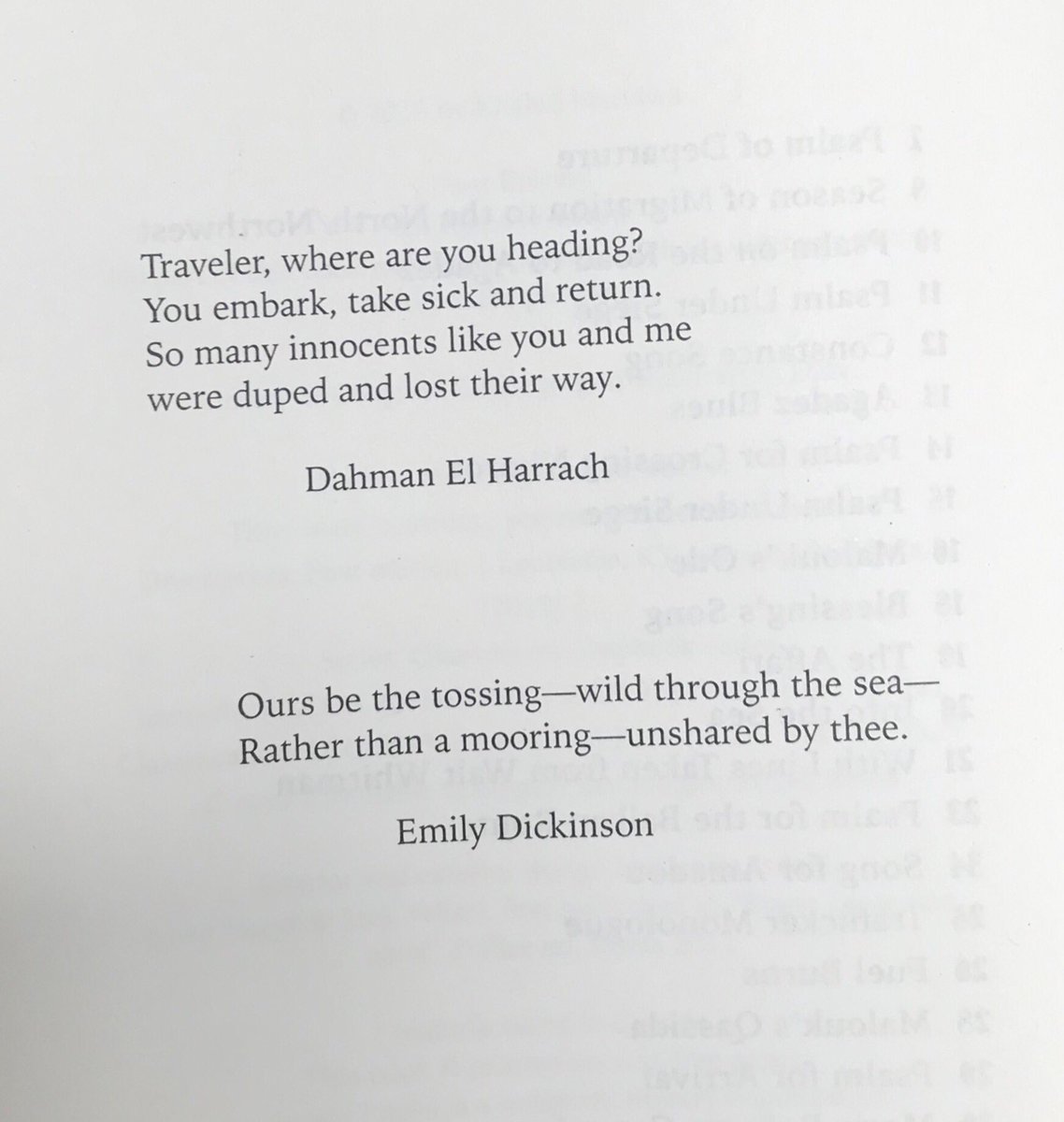 This 2019 volume sees one of Libya’s most distinguished poets Khaled Mattawa engaging with the migration question. It’s a beauty. Compelling poetry (including the use of traditional ‘allams) prefaced by Emily Dickinson juxtaposed with lines from the old Algerian song Ya Rayah.