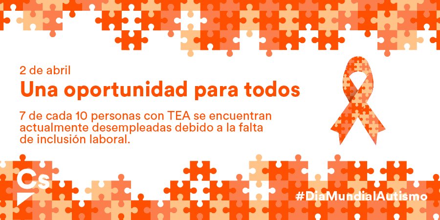 💙 #DíaMundialAutismo

<a href="/CiutadansCs/">Ciutadans</a> #Calafell nos sumamos al lema de la #ONU
#PuedoAprenderPuedoTrabajar

👉 Es necesario garantizar la plena inclusión de las personas con #TEA

hay que seguir trabajando por una sociedad más abierta, accesible e inclusiva