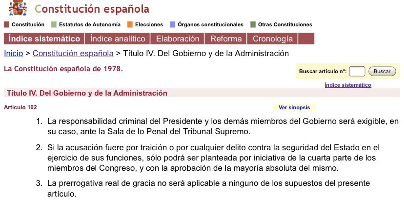 AleYosito's tweet photo. @PabloIglesias @informativost5 Nuestra Carta Magna tiene más artículos de aplicación @PabloIglesias un saludo https://t.co/eGcXGcznpk