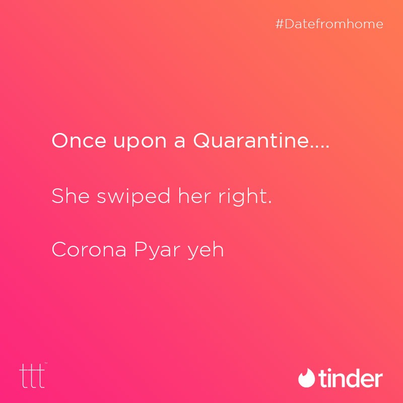 Strobe_Works's tweet photo. @terriblytiny @Tinder_India Take a look at our take on the #SwipeStories campaign! #QuarantineEdition @terriblytiny @Tinder_India https://t.co/GuQ5g0bx3x