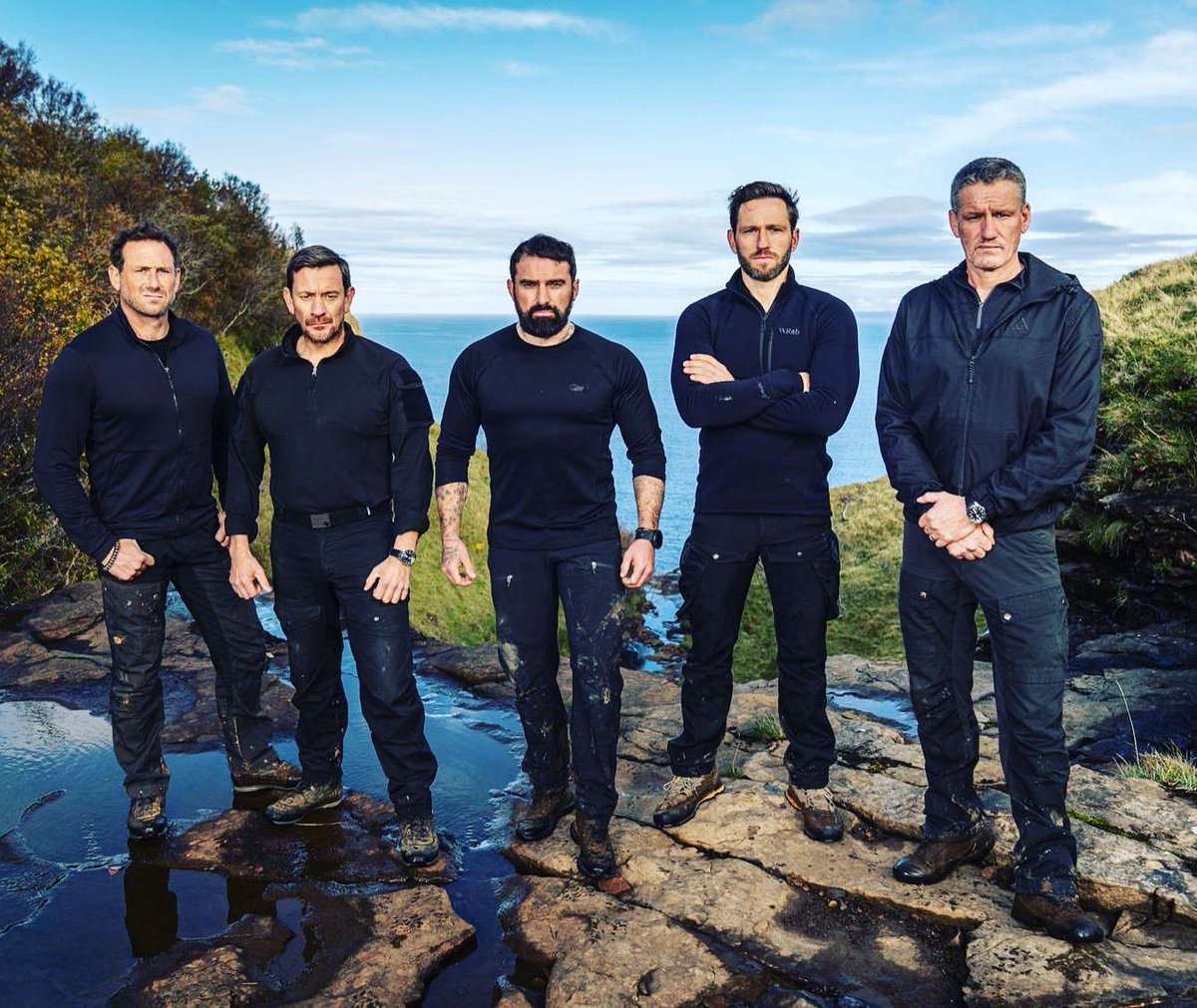ollie_ollerton's tweet photo. So here we go again! 12 celebs 5 DS and a whole load of pain between them! Predictions at this early stage please??? And er.....not including the DS 😂@Channel4 @SAS_WDW @jason_carl_fox @ollie_ollerton @antmiddleton @jay_morton_ @billingham229b 
#saswhodareswins https://t.co/uWfLpMik9L