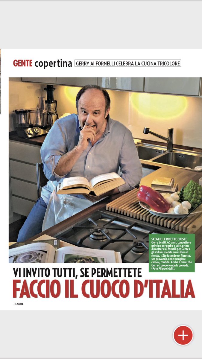 pazzipergerry's tweet photo. Su #GenteMagazine il nostro @Gerry_Scotti versione chef d’Italia direttamente da casa sua per cucinare piatti deliziosi 😋. Grazie di esserci Zio! https://t.co/EmebtgjzZW