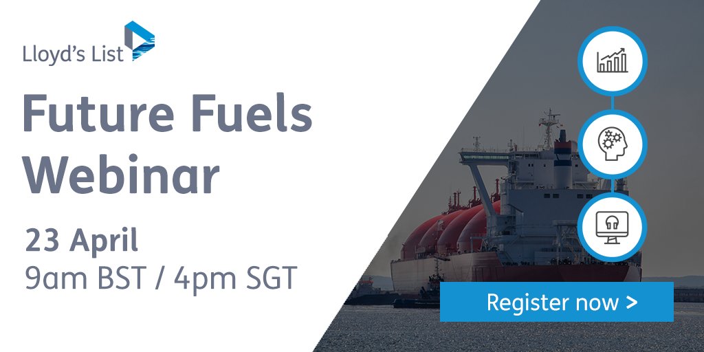 LloydsList's tweet photo. Could decarbonisation take a back seat while governments focus on dealing with coronavirus and rebuilding their economies? Register for the Lloyd's List future fuels webinar on 23 April- 9am BST / 4pm SGT https://t.co/CYnnlyRLtn https://t.co/sK1zqvBJH9