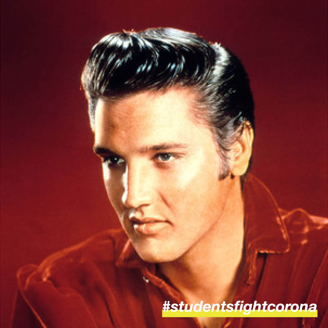 studentsXcorona's tweet photo. Rock'n'Roll at home. 🎸Help us fight #coronavirus and keep practicing #physicaldistancing in order to flatten the curve.

#FlattenTheCurveTogether #stayhome #elvispresley #hairstyle #rocknroll #fifties #hair  #studentsfightcorona #coronaart https://t.co/r3T7FnNT19