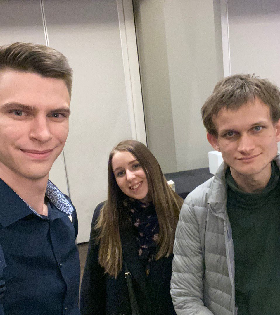 Look who I met at the #Ethereum conference in Paris 🙂
