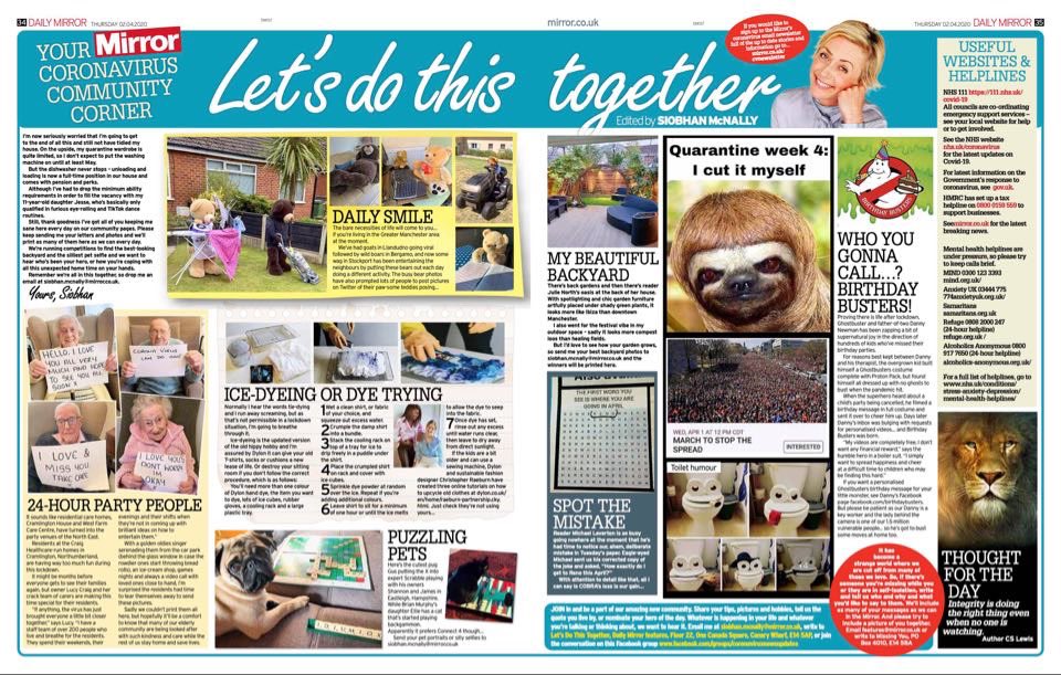 mcnally_siobhan's tweet photo. Morning all - it’s Day 15 of our @DailyMirror community pages bringing you the latest funnies and letters from pets and their humans. We need your tips and ideas on making the world a more beautiful place - email me siobhan.mcnally@mirror.co.uk #journorequest #letsdothistogether https://t.co/ALyCUlF910