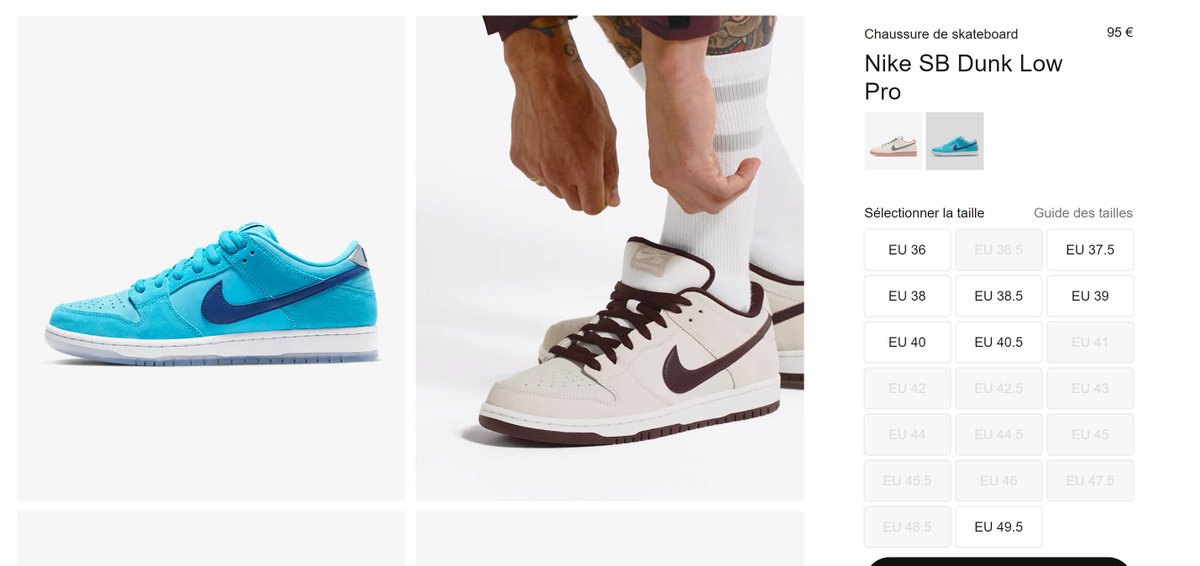 nike dunk sb blue fury