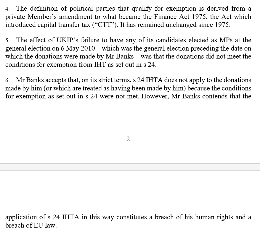 JolyonMaugham's tweet image. It is my unfortunate task to deliver the sad news that Arron Banks' attempts to use EU and human rights law to escape a UK inheritance tax liability on his funding of UKIP has failed (again).