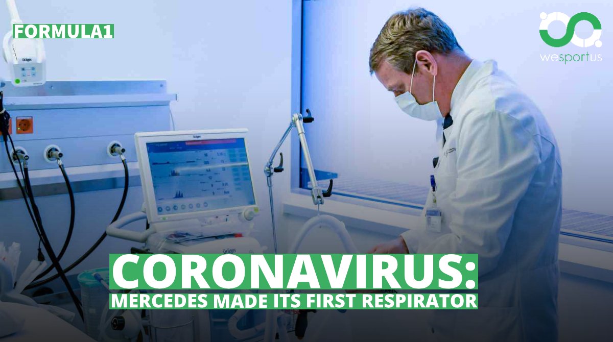 WeSportUs's tweet photo. As Formula One teams have teamed up to fight the coronavirus by making medical equipment, the Mercedes team announced on Monday that it has created a breathing apparatus approved by the British healthcare system. https://t.co/NJLatoopIp