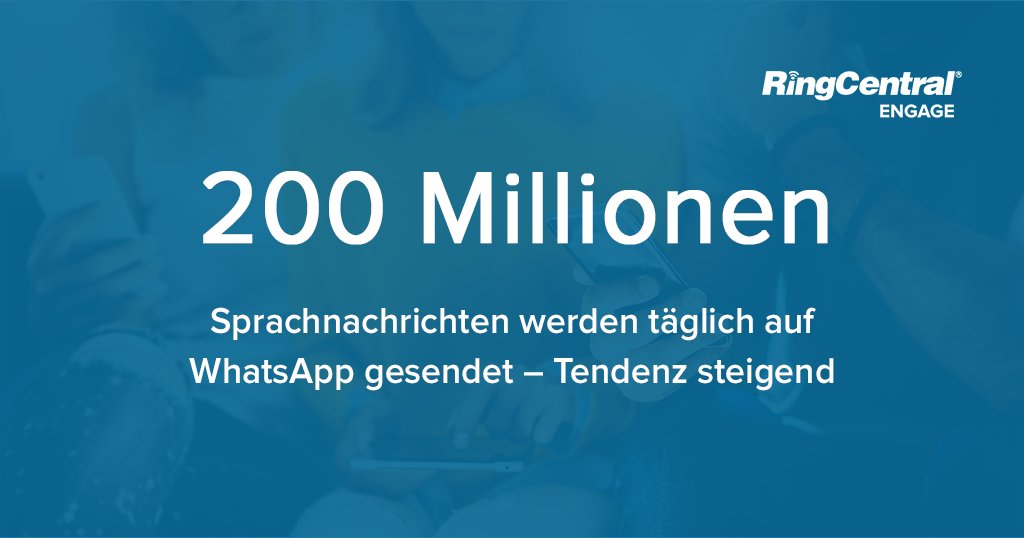 Seien Sie auf #WhatsApp für Ihre Kunden da: 
ringcentral.com/de/de/engage/d…