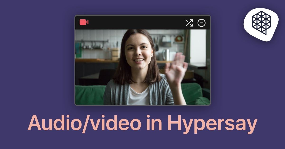 There's no remote presentation without audio/video presence. We've launched 3 ways to start streaming in Hypersay:
- audio-only
- direct video streaming
- embed a third-party stream (youtube, twitch, restream)
Check it out today: buff.ly/39BWjIs