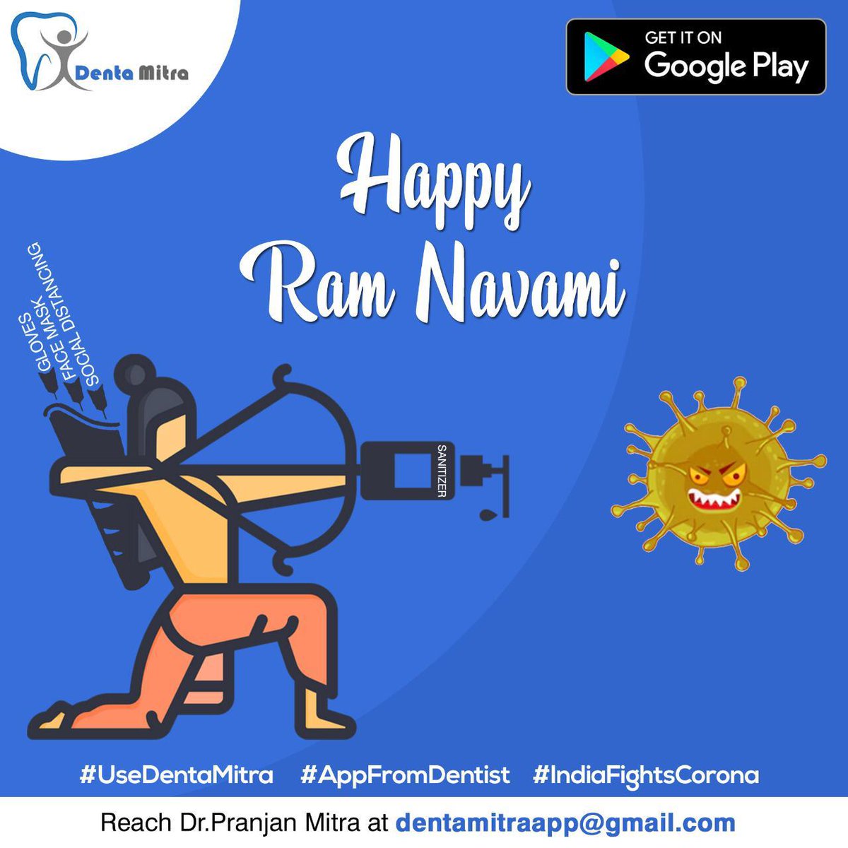 DentaMitra's tweet photo. #HappyRamNavami #श्रीराम #IndiaFightsCOVID19 #IndiaFightsCorona https://t.co/1qTk3Esa1m