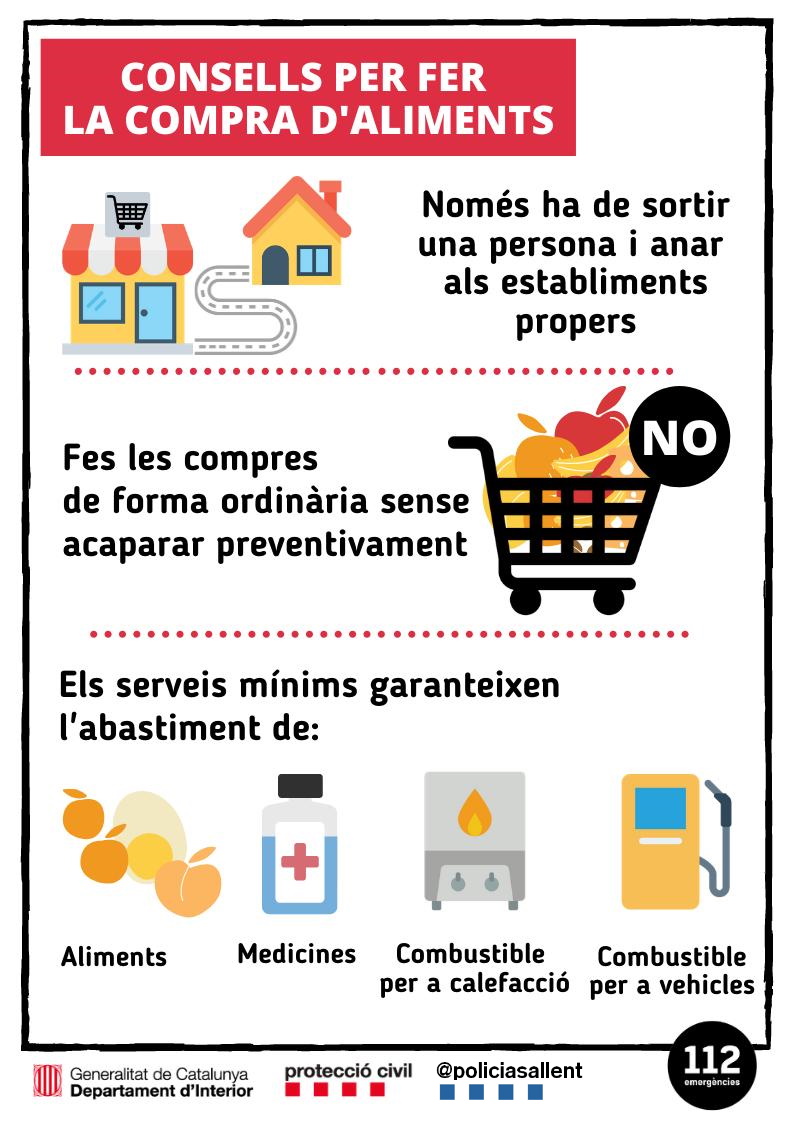 policiasallent's tweet photo. 🛒🛍️Anar a comprar no es un esbarjo! 🛒🛍️

Fem-ho amb responsabilitat i complint el Decret de l'estat d'alarma.
@somsallent @emergenciescat #procicat #covid19 #coronavirus #Sallent #Bages https://t.co/86GsCisGmB