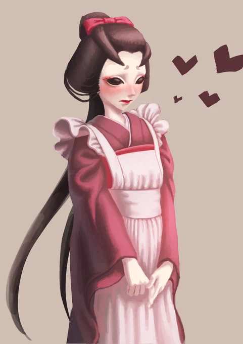 女給さんの美智子
珍しく睫毛を描くなどした

#第五人格イラスト
#IdentityVイラスト 