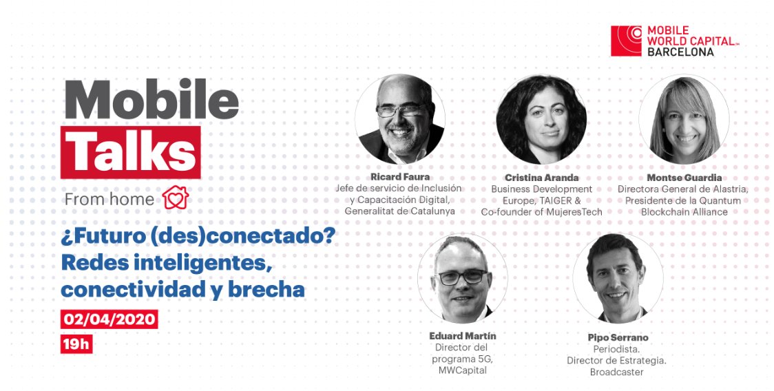 FomentUP's tweet image. Podemos, en un futuro, garantizar el acceso universal a la red? Únete a #MobileTalks de @MWCapital para discutir sobre el Futuro (des) conectado: redes inteligentes, conectividad y brecha. 

📲 Hoy a las 19h en mobileworldcapital.com/es/mobiletalks/