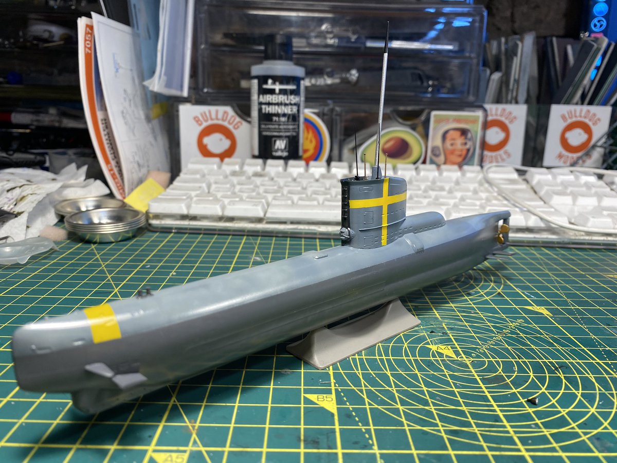 bulldogscalem's tweet photo. ⚓️ German Submarine Type XXIII
📏1/144
🛠Revel rebox of ICM kit
🎨 Ump/Stynylrez/ one shot , primer Tamiya paints xf82
Something different for me
#wip #workinprogress
#scalemodel #scalemodelling #scalemodeling #scaleairplane
#scalemodelkit #scalemodeler @revellgermany https://t.co/EkHaAtYDAB