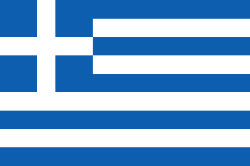 Greece. 6.5/10. Nine horizontal stripes of blue and white with many theories behind why... one idea is that they represent the nine Muses (Greek goddesses of literature and the arts). In the top left is a cross which represents Eastern Orthodox Christianity. First adopted in 1822