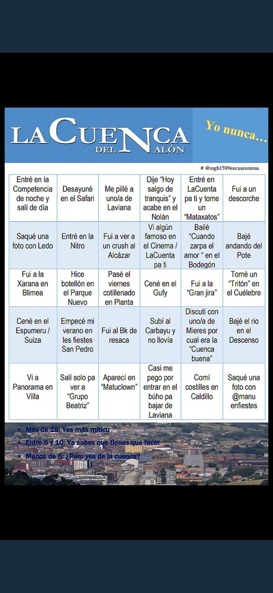 Llevo un día dandoi vueltes, con eso de la "Gran jira" espero no os estéis refiriendo a la de La Felguera porque vaya puta vergüenza de ser así. Fui a toes les jires de Europa y a parte de les de Asia y la "Gran jira" ye la de un pueblin que se llama Pola de Laviana.