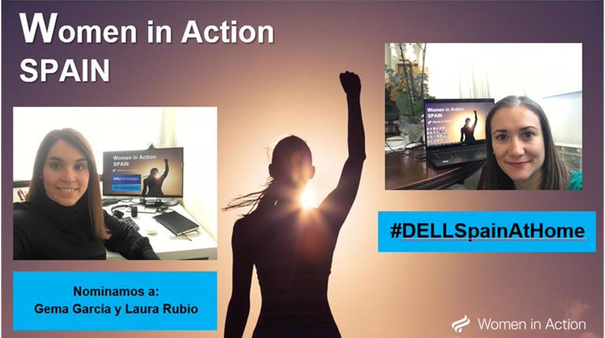 Laura_MarSe's tweet photo. EGRs in @DellTechSpain work to encourage individual difference &amp; raise awareness around issues related to inclusion and diversity promotion in the workplace. @Barbara_gonaya and me nominate Ricardo Labarga and @garal17  to show your WomenInAction membership #DellSpainAtHome https://t.co/WByr1AH2BU