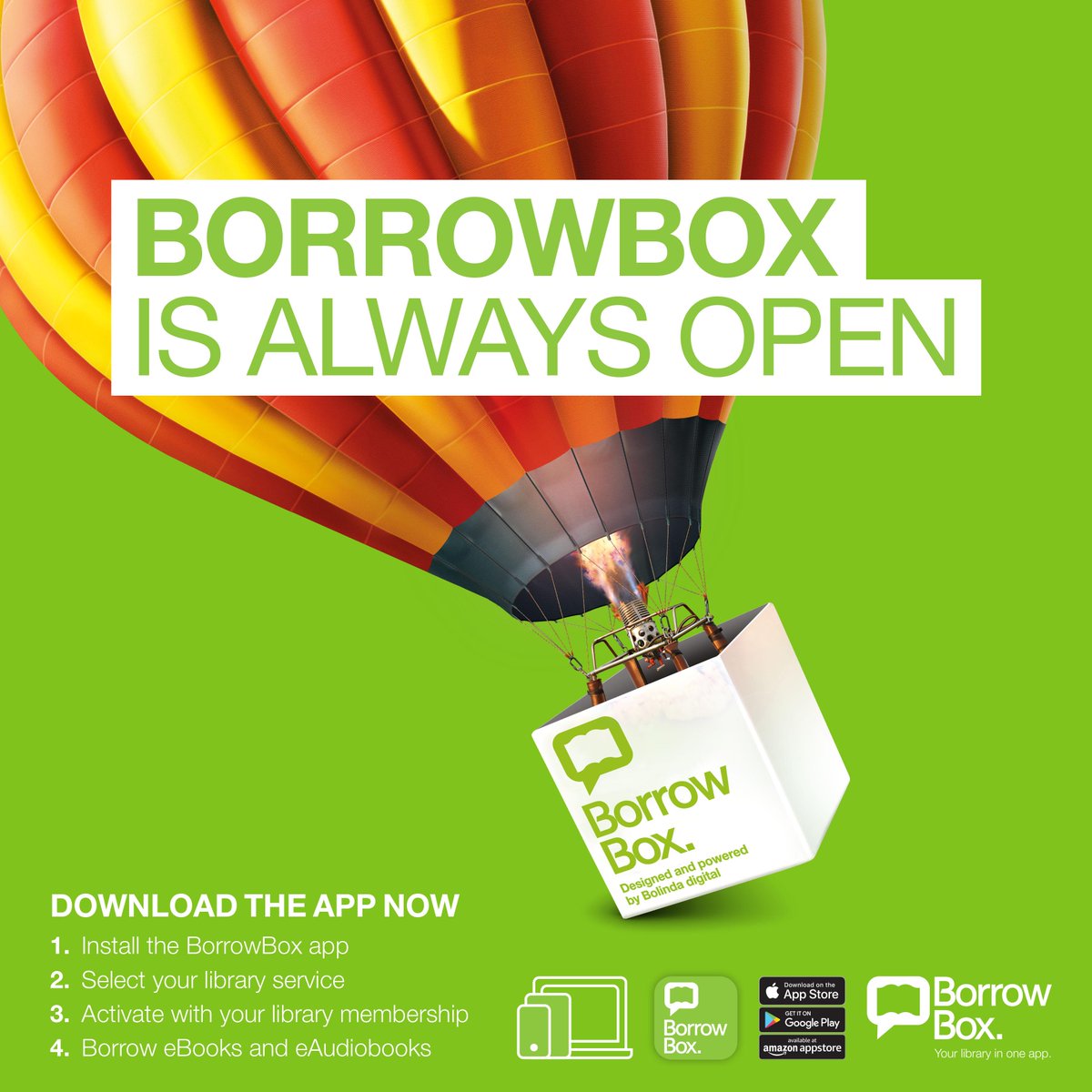 Got a smartphone or tablet? Access eAudiobooks from Devon Libraries with #BorrowBox. Your library in one app! 
 
Borrow Now! bit.ly/2Mj6NnG #LoveLibraries