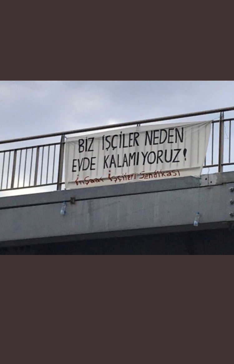 shyl_arsln's tweet photo. Dışarı da çalışmak zorunda olan tüm işçiler için #sokagacikmayasagigelsin https://t.co/5qY11IihP1