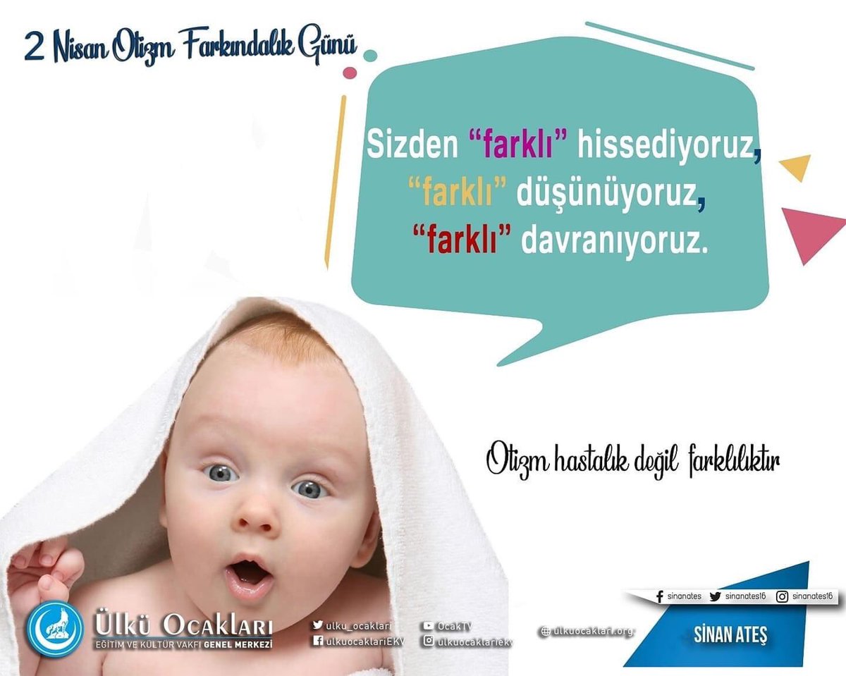 ismakgul14's tweet photo. Otizm eksiklik değil farklılıktır.
Otizmin farkındayız ve Onların yanındayız. 

#OtizmFarkındalıkGünü https://t.co/0wknYVihRX