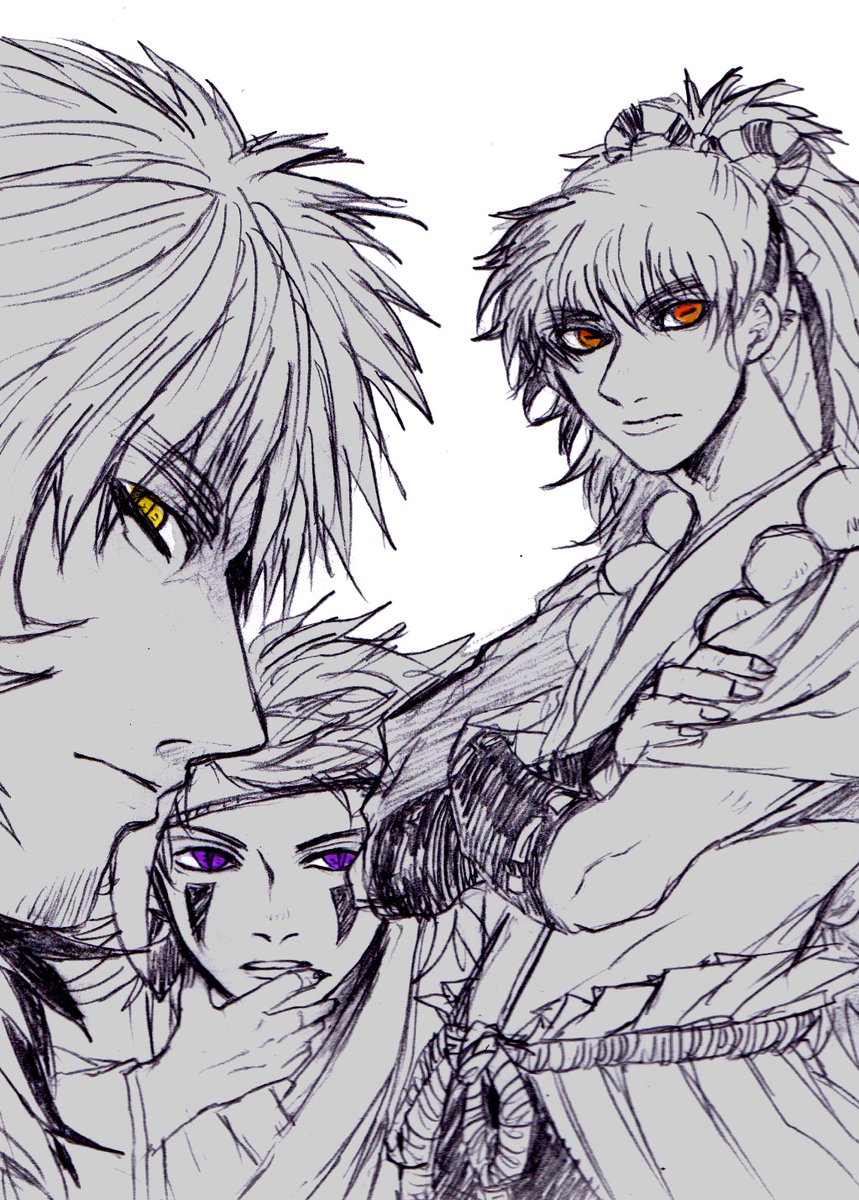 #繋がらなくていいから俺のキャラデザを見てくれ 
とりあえず自分が描いてて楽しいキャラ貼る〜〜一部だけど('・ω・`) 