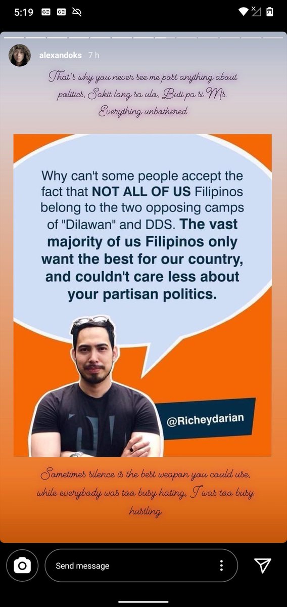 renze16's tweet image. Ganito ako @Richeydarian 👏👏👍👍😌😌credit to Instagram user: alexandoks #justhelp #StayAtHome