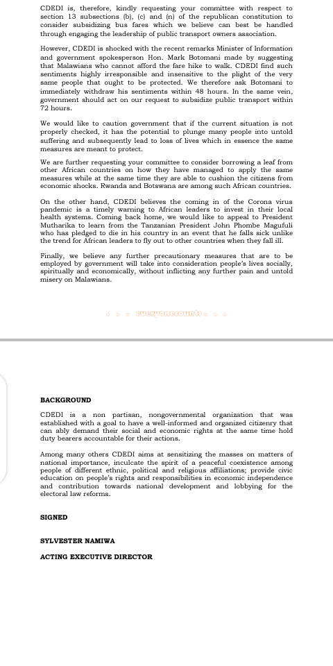 CDEDI3's tweet photo. #CDEDI asks COVID-19 Ministerial Committee to subsidize bus fares as prices have gone way too high when people's income remain the same &amp; economic activities slowed down. People are walking long distances coz they can't afford to pay.
Letter delivered at Ministry of Health https://t.co/RtULLDXk7g