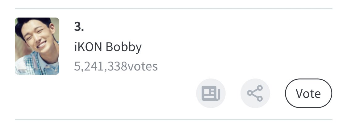 You can also collect free voting tickets by watching the ads. 1 ads = 15 votes. Maximum 30 ads daily.You can vote Bobby for top rapper till 21/04 5pm kst. #BOBBY