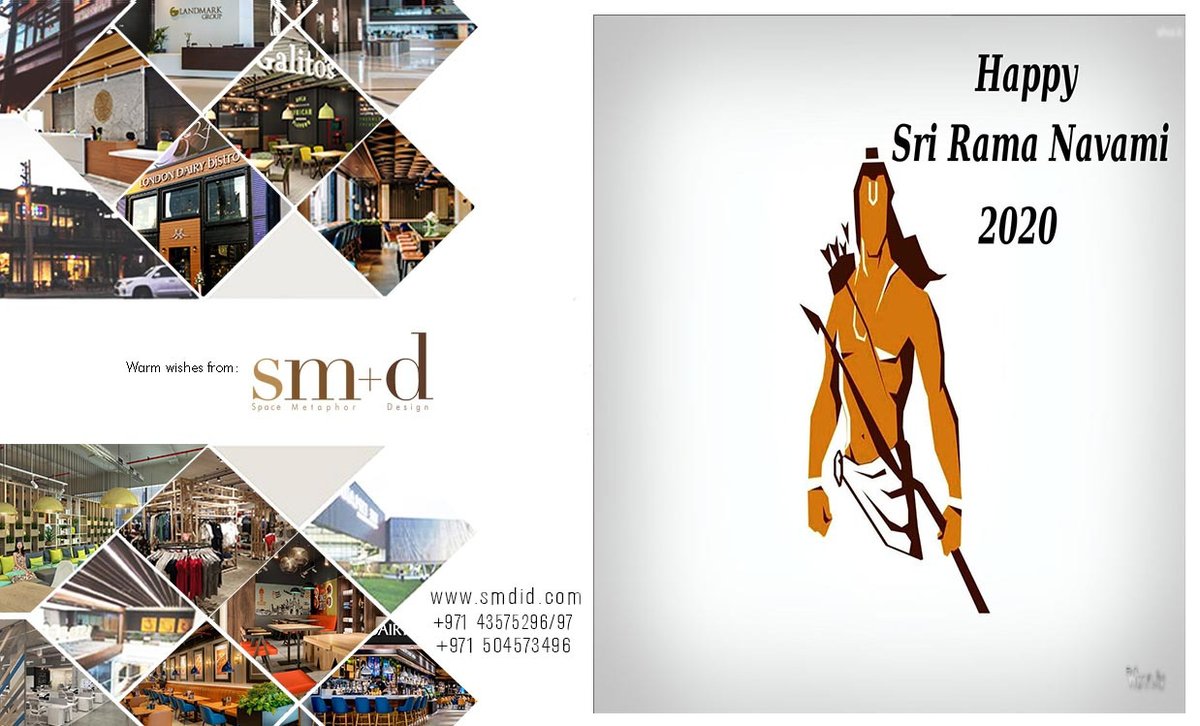 SMDINTERIORS's tweet photo. SM+D Interiors design wishes you and your family a very Happy Rama Navami!!...
#RamNavami #indiafestival #Regional #JayshreeRam #smdinteriors #Dubai #smdad #india #regionalfestival  #SriRamaNavami2020  #StayHomeStaySafe https://t.co/NyMMDhHLfw
