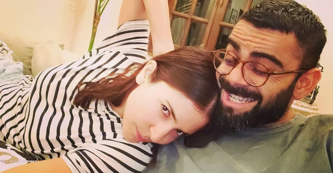 imVkohli's tweet photo. Our smiles maybe fake but we are not 🐒😜 #StayHome #stayhealthy #staysafe https://t.co/U3rVme12XV